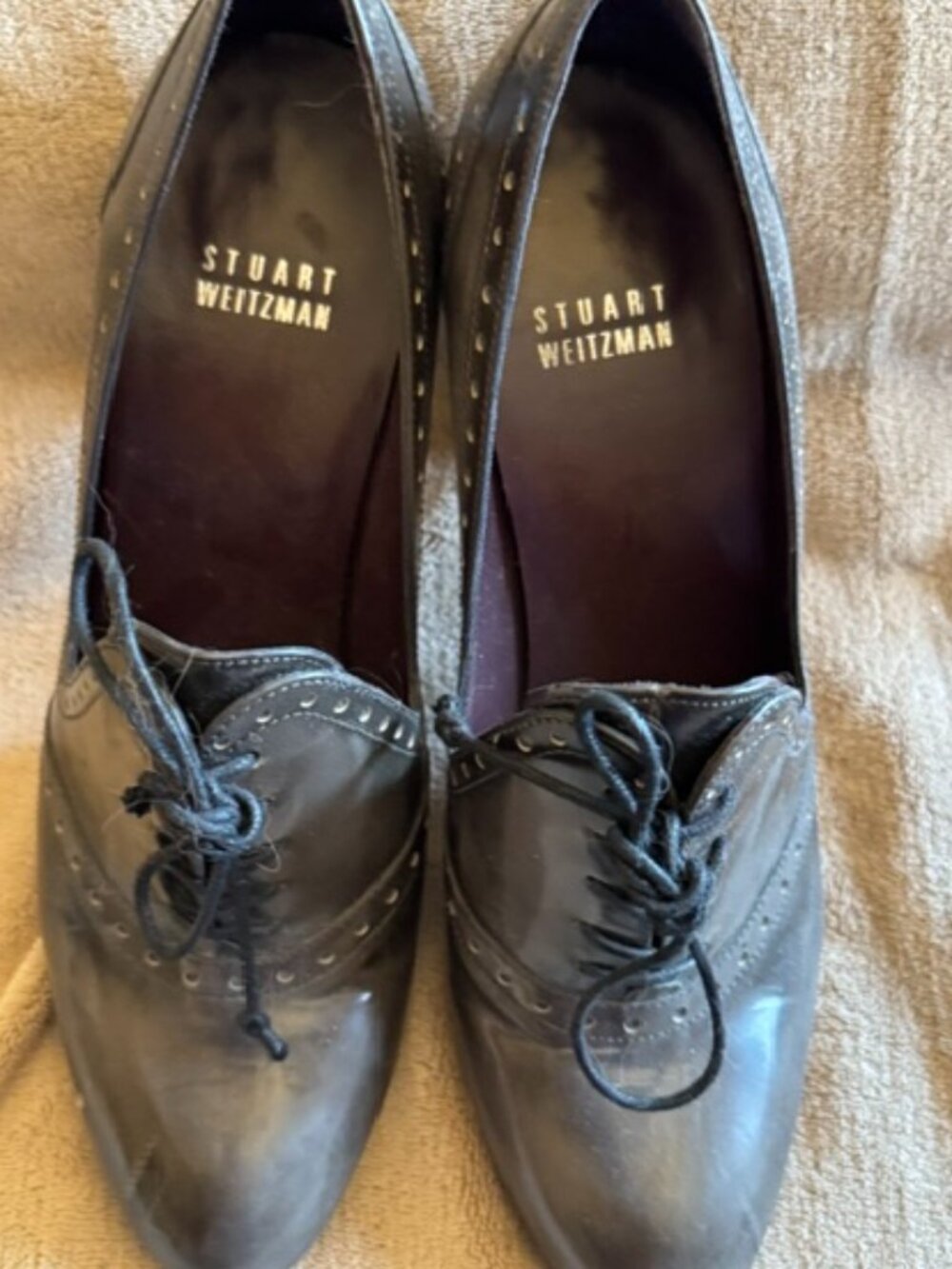 Stuart Weitzman High Heel Pump - Grey Leather